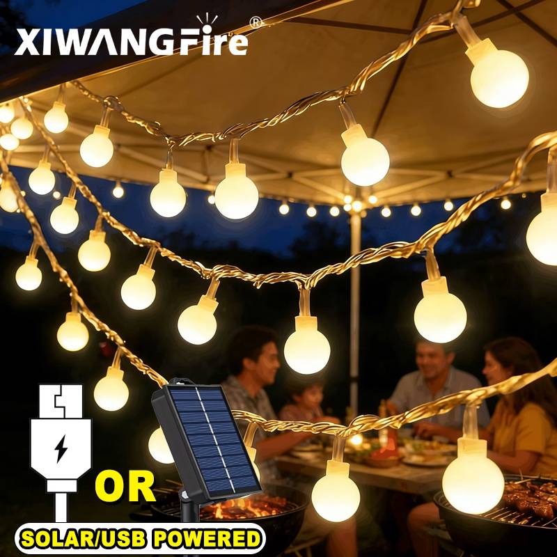 Outdoor Lighting Garden - Светодиодные гирлянды 3-10 м на солнечных