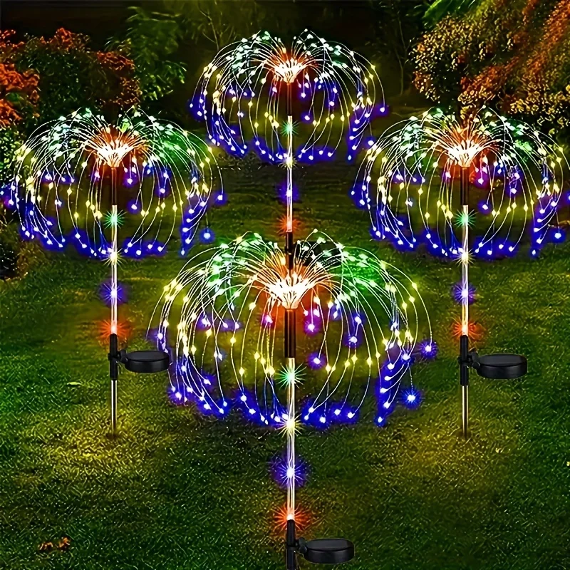 Outdoor Lighting Yard Stakes - 150 светодиодов на солнечной батарее, садовые
