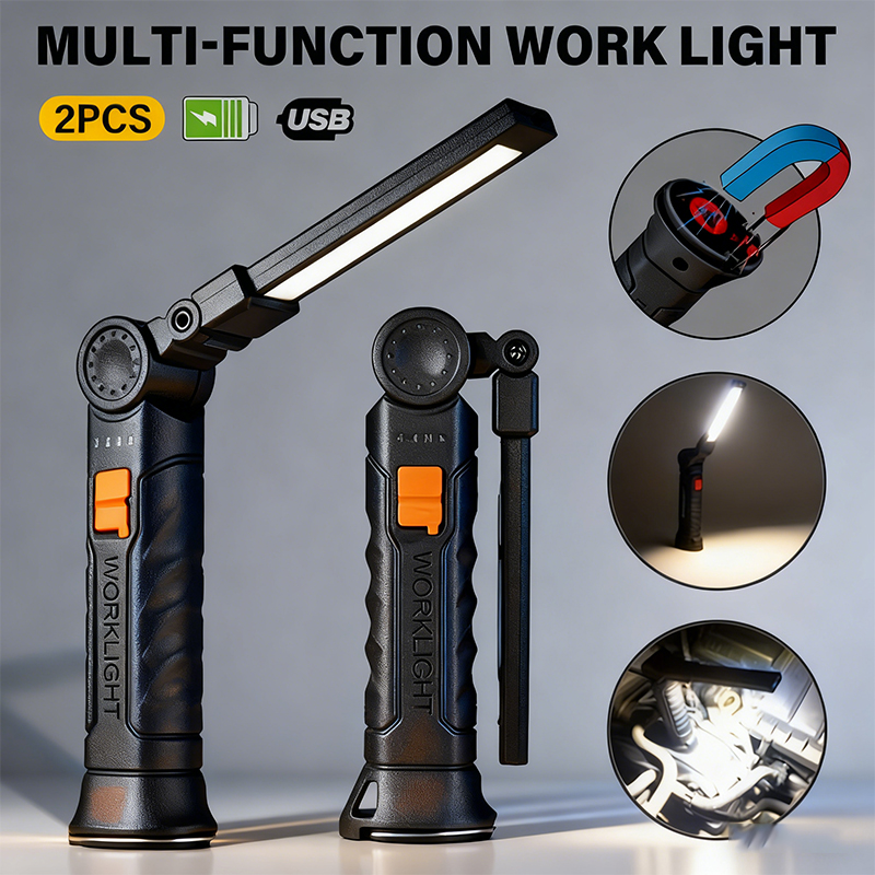 Outdoor Lighting House - Портативный светодиодный фонарик COB, перезаряжаемый через