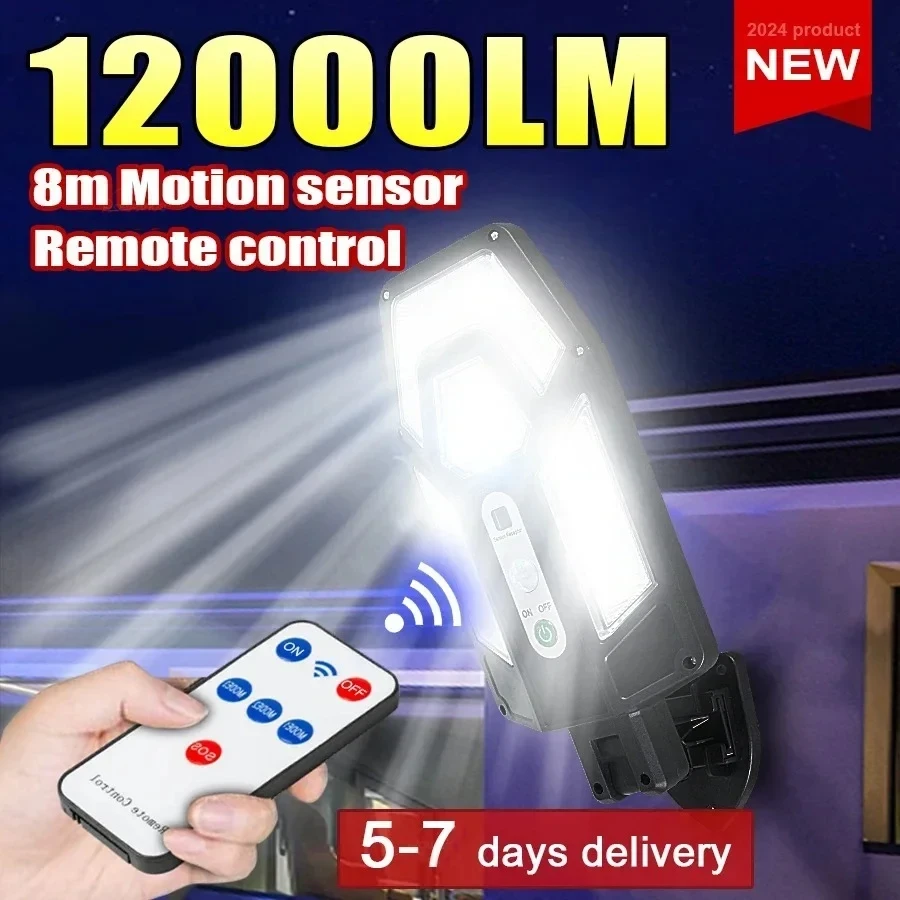 Outdoor Lighting Linear - Мощный солнечный настенный светильник 12000LM с