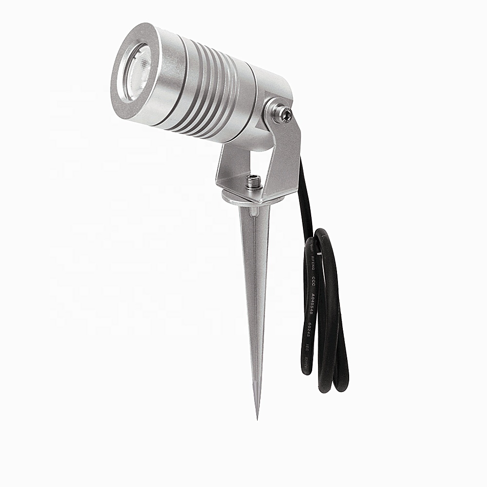 Outdoor Lighting Low Voltage - Миниатюрные светодиодные прожекторы 3W/7W/12W/18W, серебристые, водонепроницаемые,