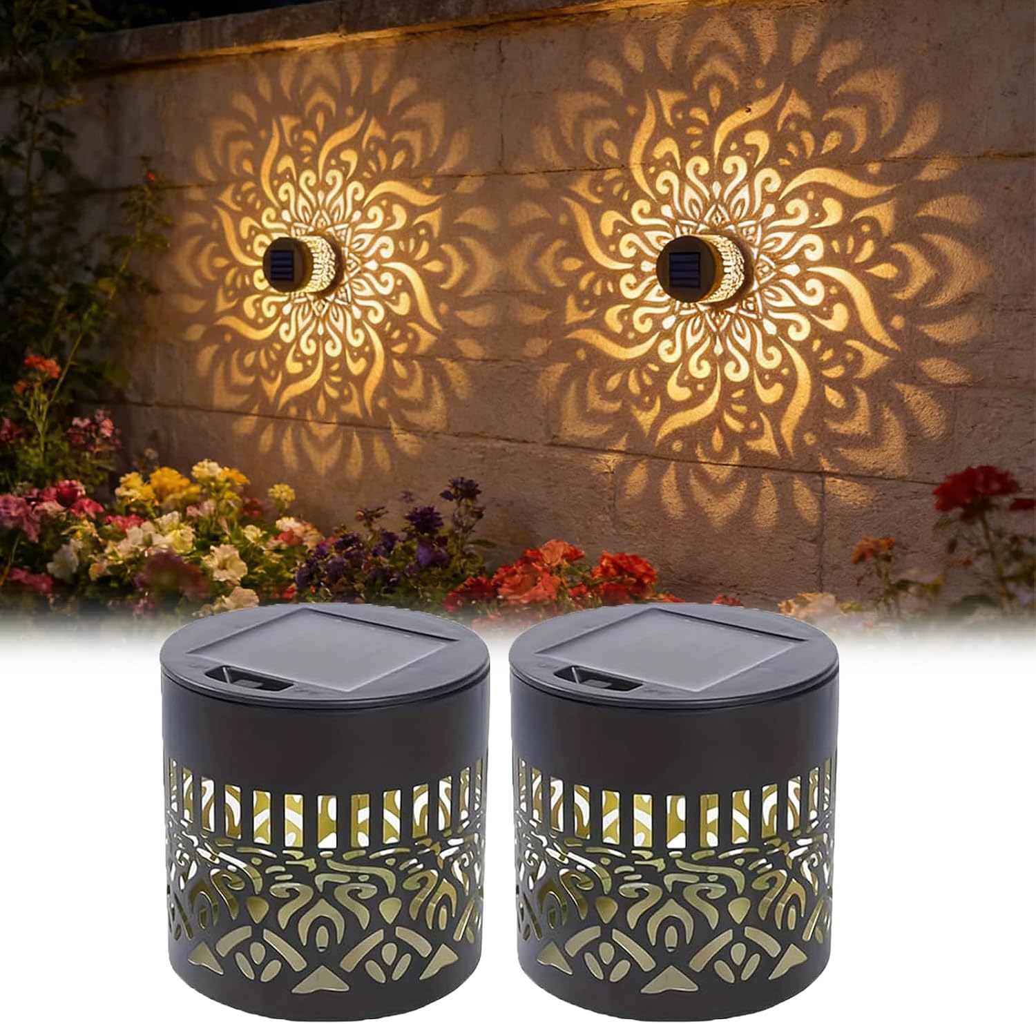 Outdoor Lighting Deck - Набор из 2 солнечных садовых фонарей