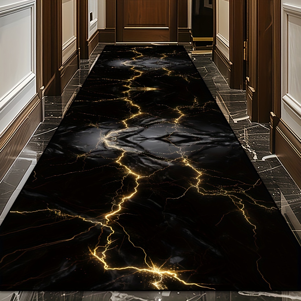 Outdoor Lighting Garage - Ковер VIKAMA Light Luxury Black Gold