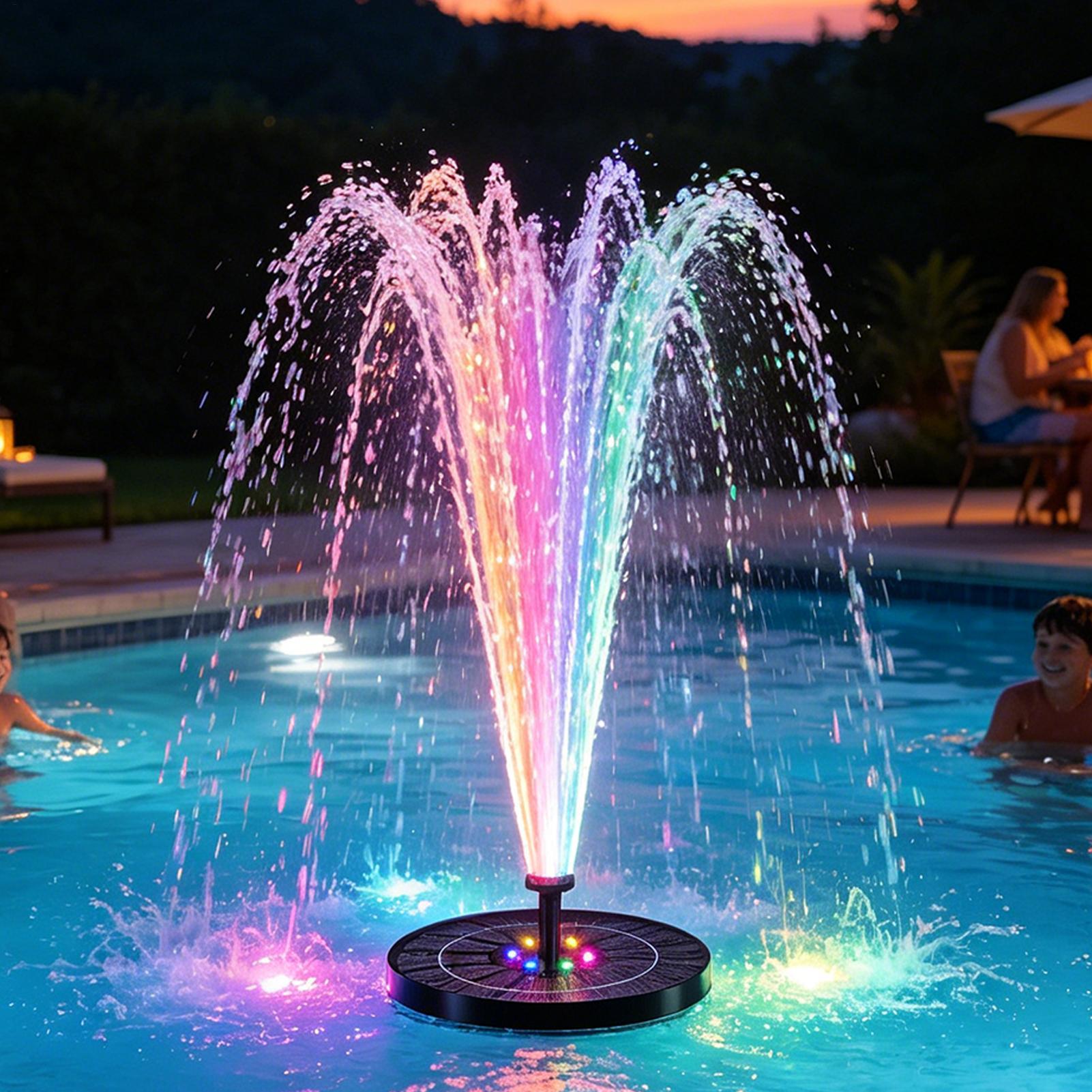 Outdoor Lighting Deck - Плавающий солнечный фонтан для купания птиц
