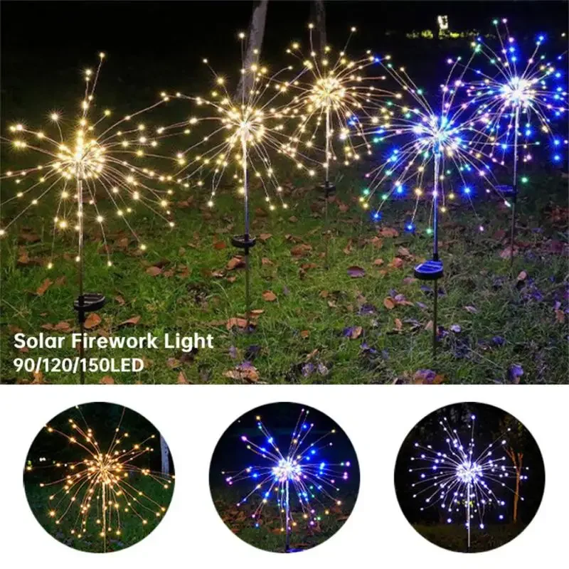 150 светодиодов на солнечной б – обзор и цена Outdoor Lighting Yard Stakes
