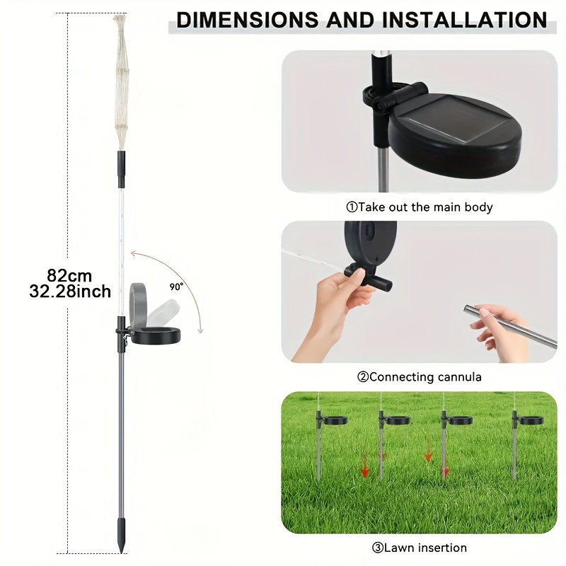 150 светодиодов на солнечной б – обзор и цена Outdoor Lighting Yard Stakes