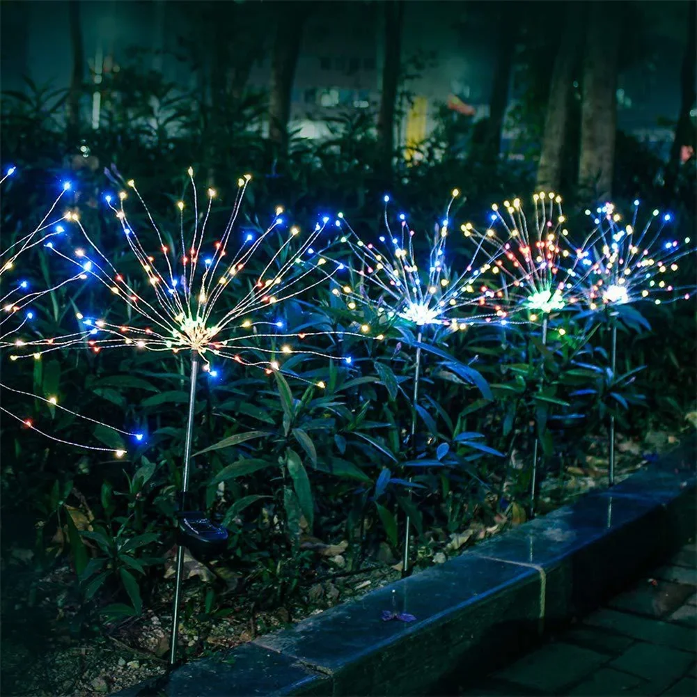 150 светодиодов на солнечной б – обзор и цена Outdoor Lighting Yard Stakes