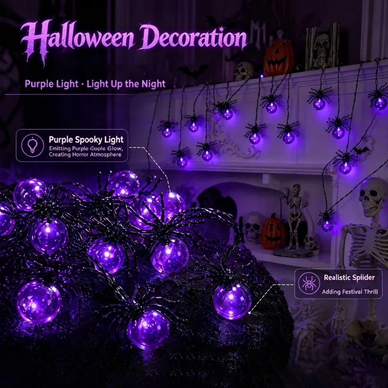 Светодиодные гирлянды-пауки на – обзор и цена Outdoor Lighting Garden