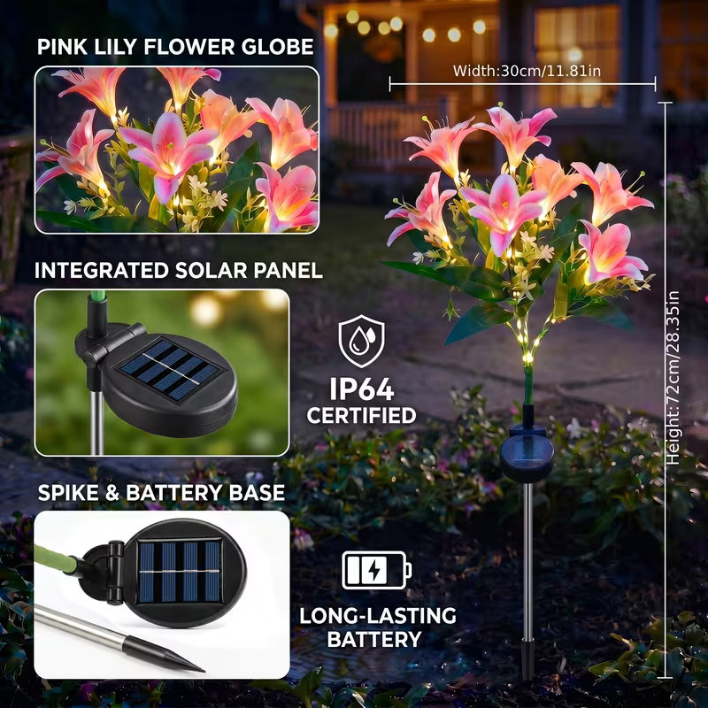 Солнечные светильники для газо – обзор и цена Outdoor Lighting Yard Stakes