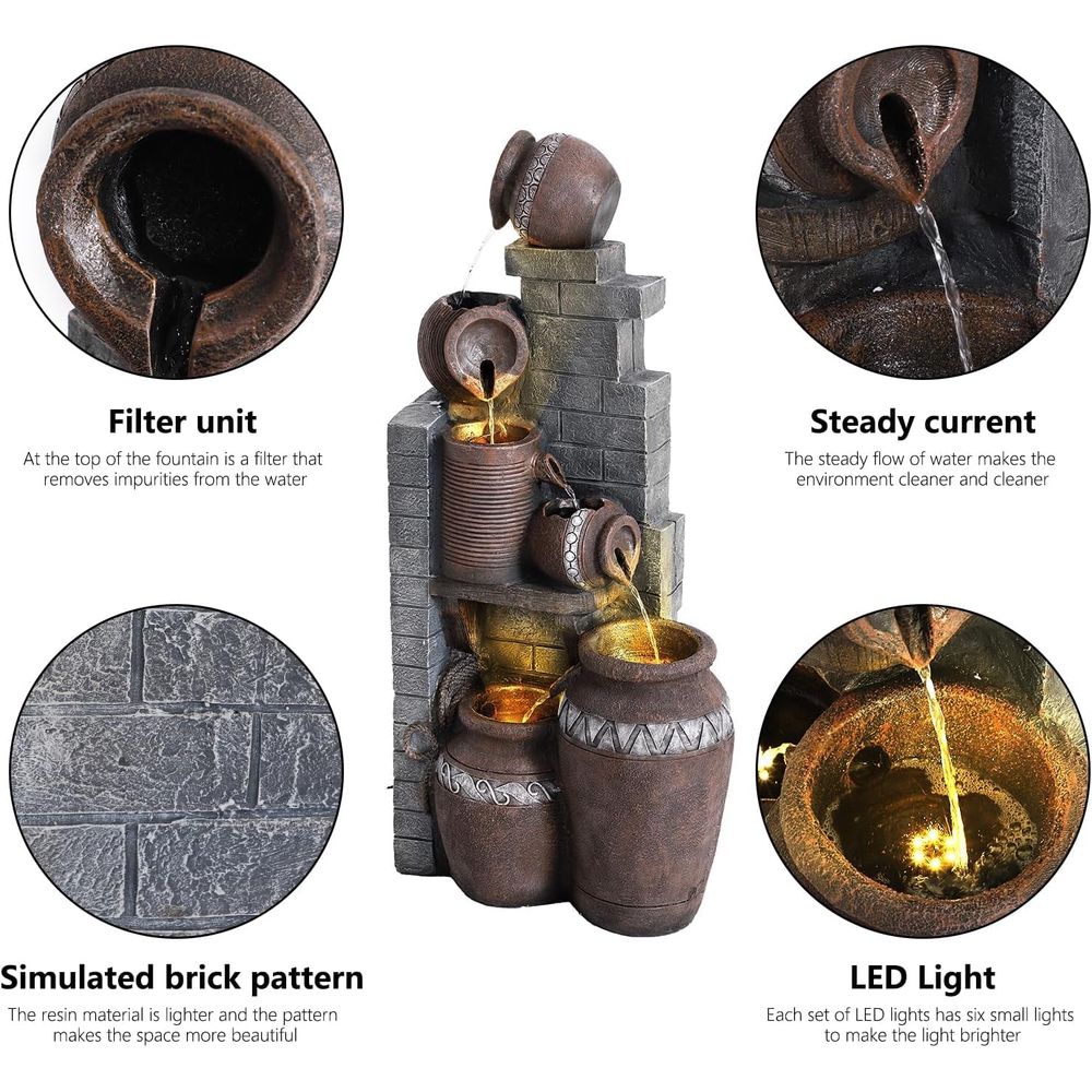 6-ярусный напольный каскадный  – обзор и цена Outdoor Lighting Deck