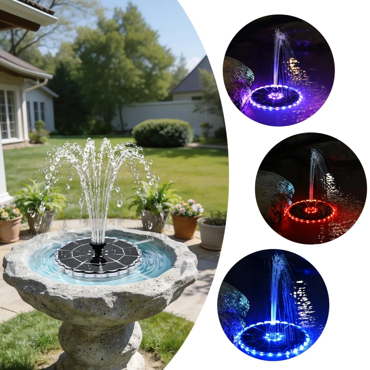 Солнечный фонтан 3,5 Вт для са – обзор и цена Outdoor Lighting Traditional