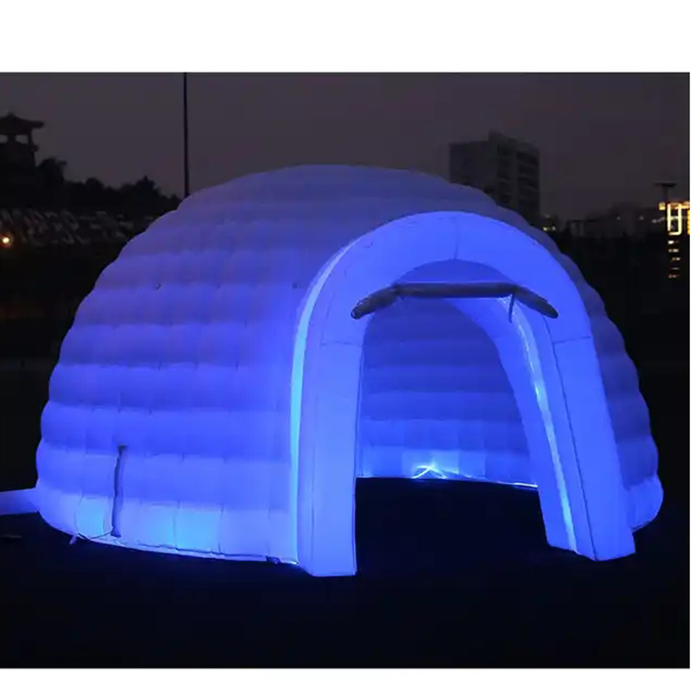 Белый надувной купольный шатер – обзор и цена Outdoor Lighting Rental