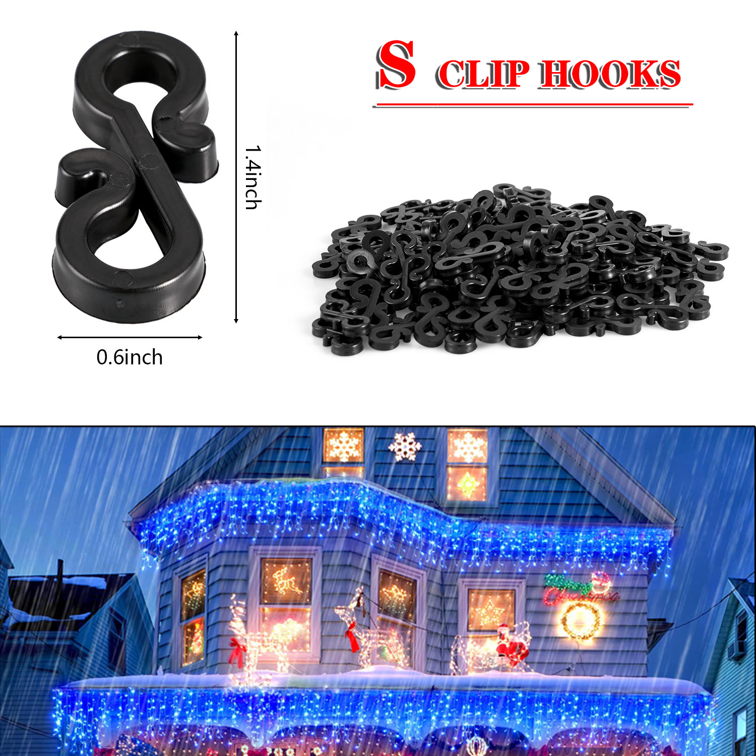 120 шт., пластиковые крючки дл – обзор и цена Outdoor Lighting Cable