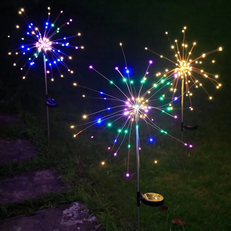 Солнечная лампа-фейерверк с ме – обзор и цена Wired Pathway Light