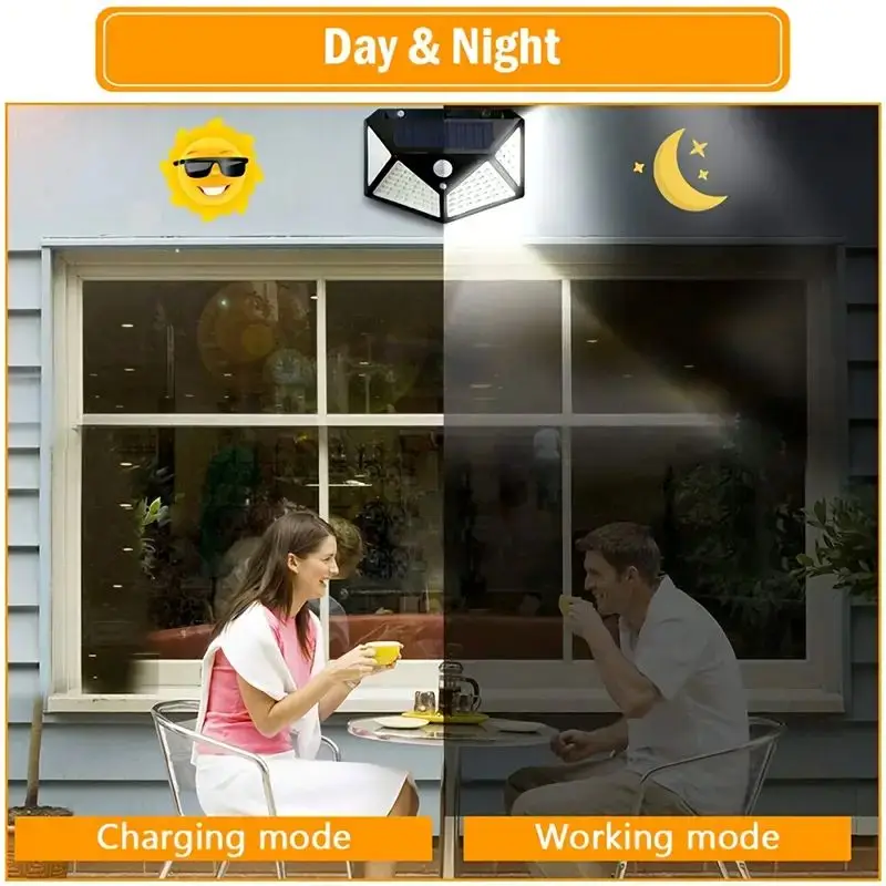 100-светодиодный уличный солне – обзор и цена Outdoor Lighting Garden